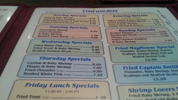 Mayflower Seafood Restaurant menu