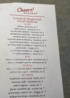 Montana Ale Works menu