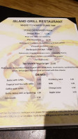 Island Grill menu