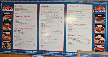 Los Tres Cochinitos menu