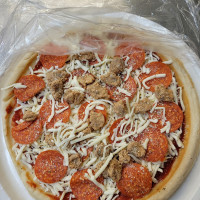 Michaelangelo's Take Bake Pizza food