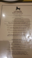 Le Cheval menu