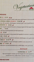 Vegetarian House Vegan menu