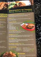 Taqueria Jalisco menu