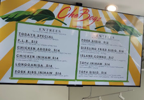 Chebogz menu