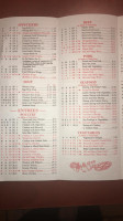 Unique China menu