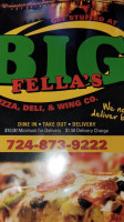 Big Fella's Pizza Deli Wings food