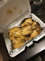 Hot Box Pizza Wings food