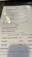 Sala Thai menu