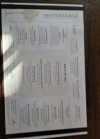 Watertable menu