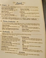 Steve's Cafe menu