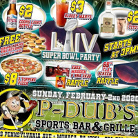 P-dub’s Sports food