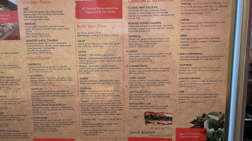 Zpizza menu