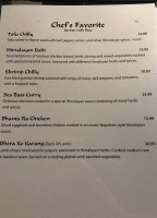 Taste Of The Himalayas Carlsbad menu