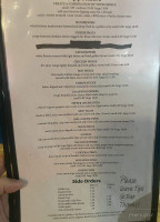 Wolf's Den menu