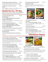 Miss Saigon menu