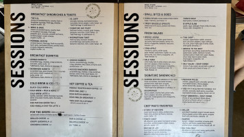 Sessions West Coast Deli menu