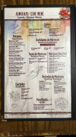 Mariscos Ensenada menu