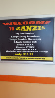 Zanzis Pizza Grove City menu