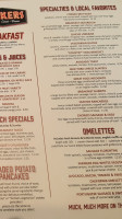 Shakers menu