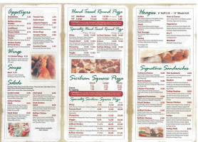 Serafina's Pizza menu