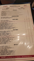 Marcella's menu