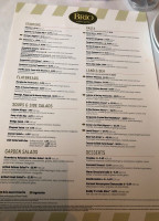 Brio Italian Grille menu