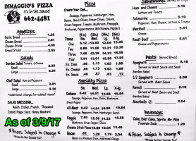 Dimaggio's Pizza In Flora menu