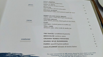 La Côte menu