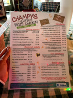 Champy's Famous Fried Chicken menu