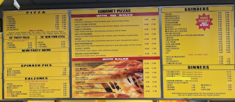 Sax's Steak & Pizza menu