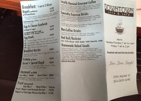 Downtown Java And Cafe menu