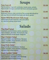 Thaifoon Pittsburgh menu