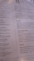 M Italian menu