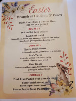 Hudson Essex menu