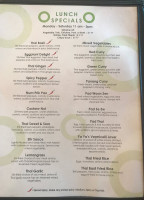 Yaya's Thai menu