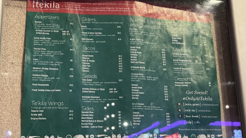 Te'kila menu