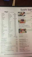 Satomi Sushi menu