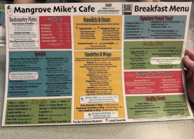 Mangrove Mike's Cafe menu