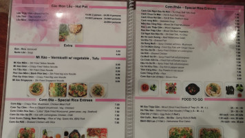 Hoa Sen menu