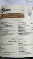 Giuseppe's Italiano menu