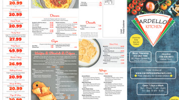 Cardello Pizza menu