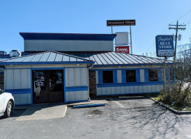 The Blue Store outside