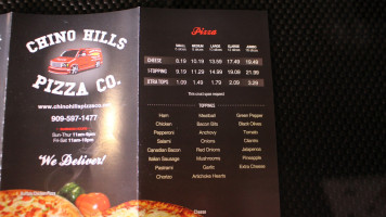 Chino Hills Pizza Company menu