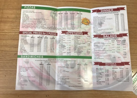 Crusty's Pizza menu