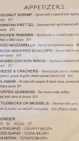 Finn's Harborside menu