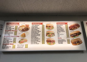 Imperial Burgers menu