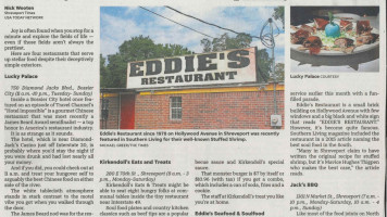 Eddie's menu