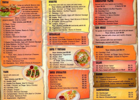 Tortas Mexico menu