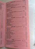 China Chef menu